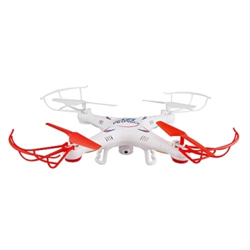 AKASO X5C 4 CH 2,4 GHz 6-Achsen Fernbedienung Quadcopter mit HD Kamera, Gyro Headless, 360-degree 3D Rolling Mode 2 RTF RC Drohne ( Bonus MicroSD Karte & Rotorblätter enthalten ) - 2