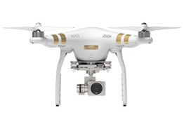 DJI Phantom 3 Professional UAV Aerial Quadrocopter Drohne mit Integrierter 4K Kamera und Gimbal zur Bildstabilisierung - Weiß/Gold - 1