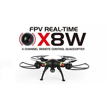 HB HOMEBOAT® SYMA X8W Venture FPV Real-Time WiFi Quadrocopter Ufo mit Video Live-Übertragung Schwarz 2015 Neueste Modell - 2
