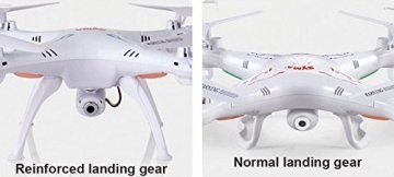 HB HOMEBOAT®Syma X5SW Wifi FPV Video Live-Übertragung Neueste RC Quadcopter UAV Drone RTF UFO mit FPV Kamera (weiß, Mode 2) +HB HOMEBOAT Akku 2pcs + Geschenk HB HOMEBOAT Motor-Set - 6