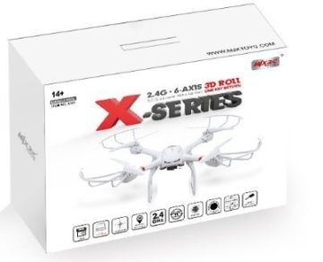 MJX X101 von FM-electrics | XXL - Quadrocopter mit Wifi FPV Kamera in HD und riesen Reichweite, Mit Headless-Mode und One-Key Return, Sonderedition mit Fernsteuerung für Mode 1-4, Looping-Funktion, mit C4010 Wlan Kamera in HD - 4